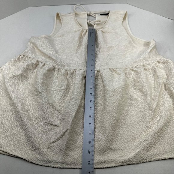Who What Wear Women's Size XL Top Sleeveless Beige Textured New Without Tags - Picture 9 of 9
